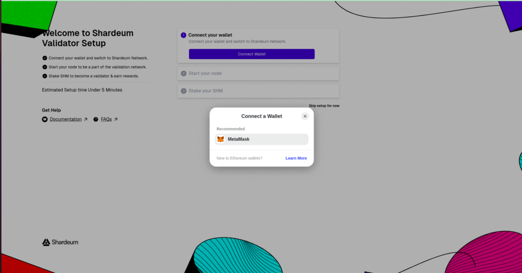 Connect To Wallet Screenshot