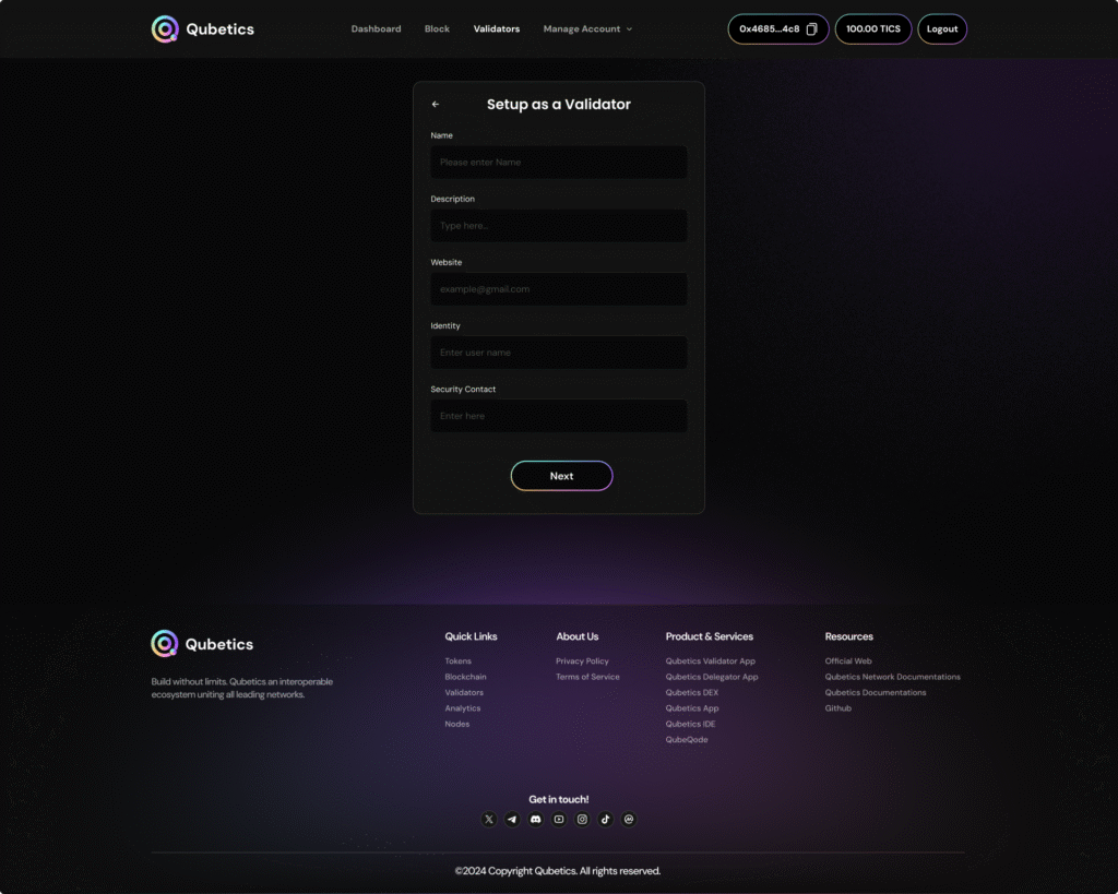 Start Validating Screenshot