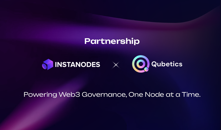InstaNodes and Qubetics Partnership Blog Banner