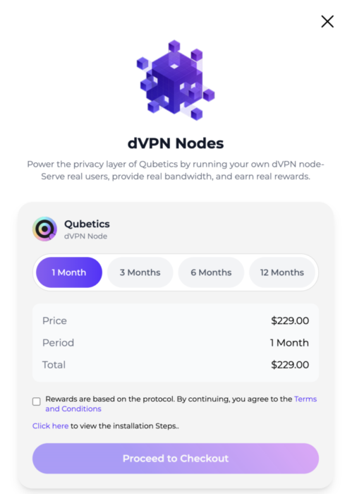dVPN Node Screenshot