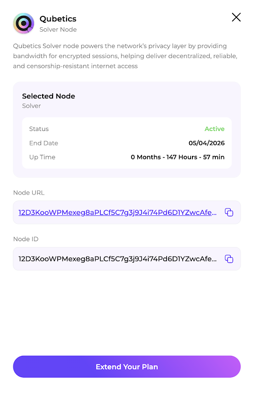 qbetic Instanodes Dashboard
